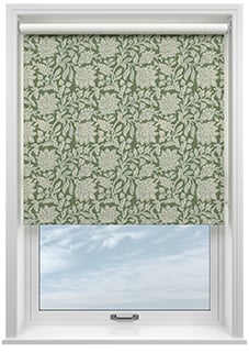 Land & Shore Rowallane (Blackout), Green - Roller Blind